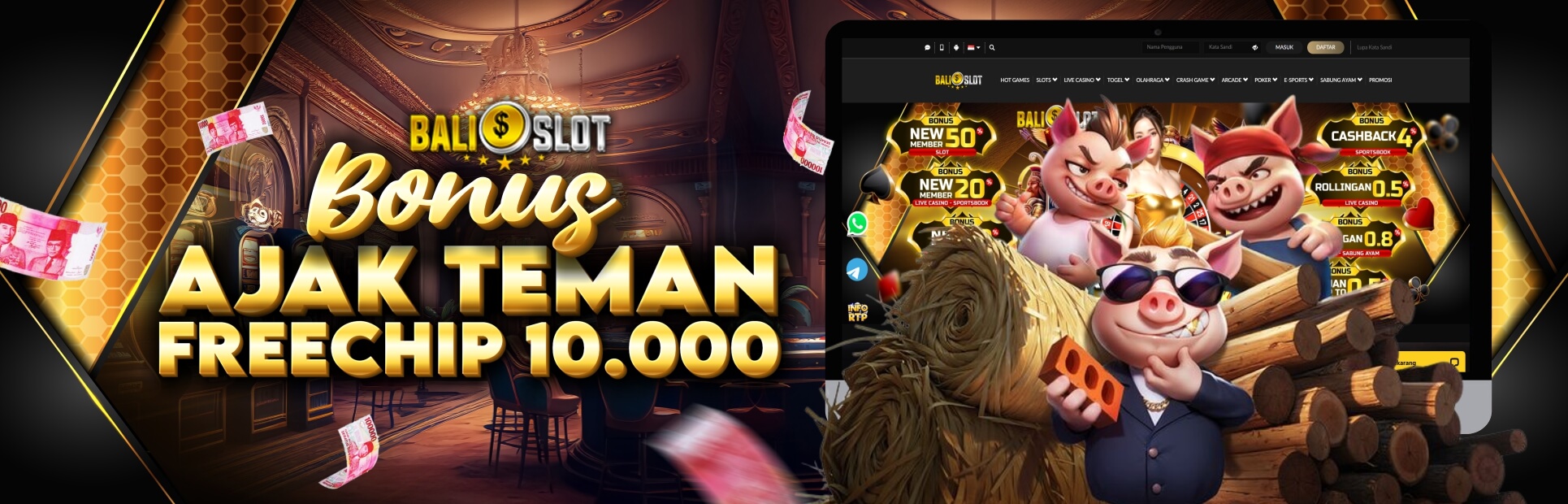 BONUS FREECHIP AJAK TEMAN