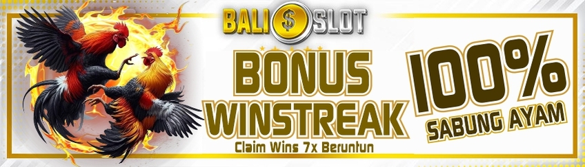 BONUS WINSTREAK SABUNG AYAM 100%